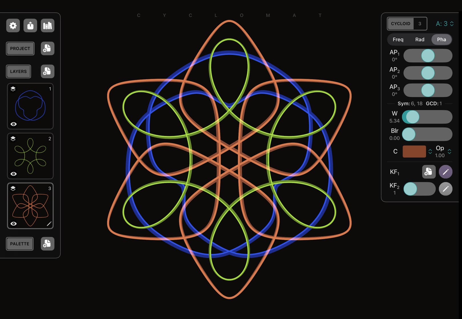Picture of the user interface